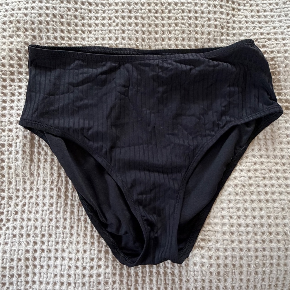 Kona Sol Classic Black High Waisted Swim Bottom